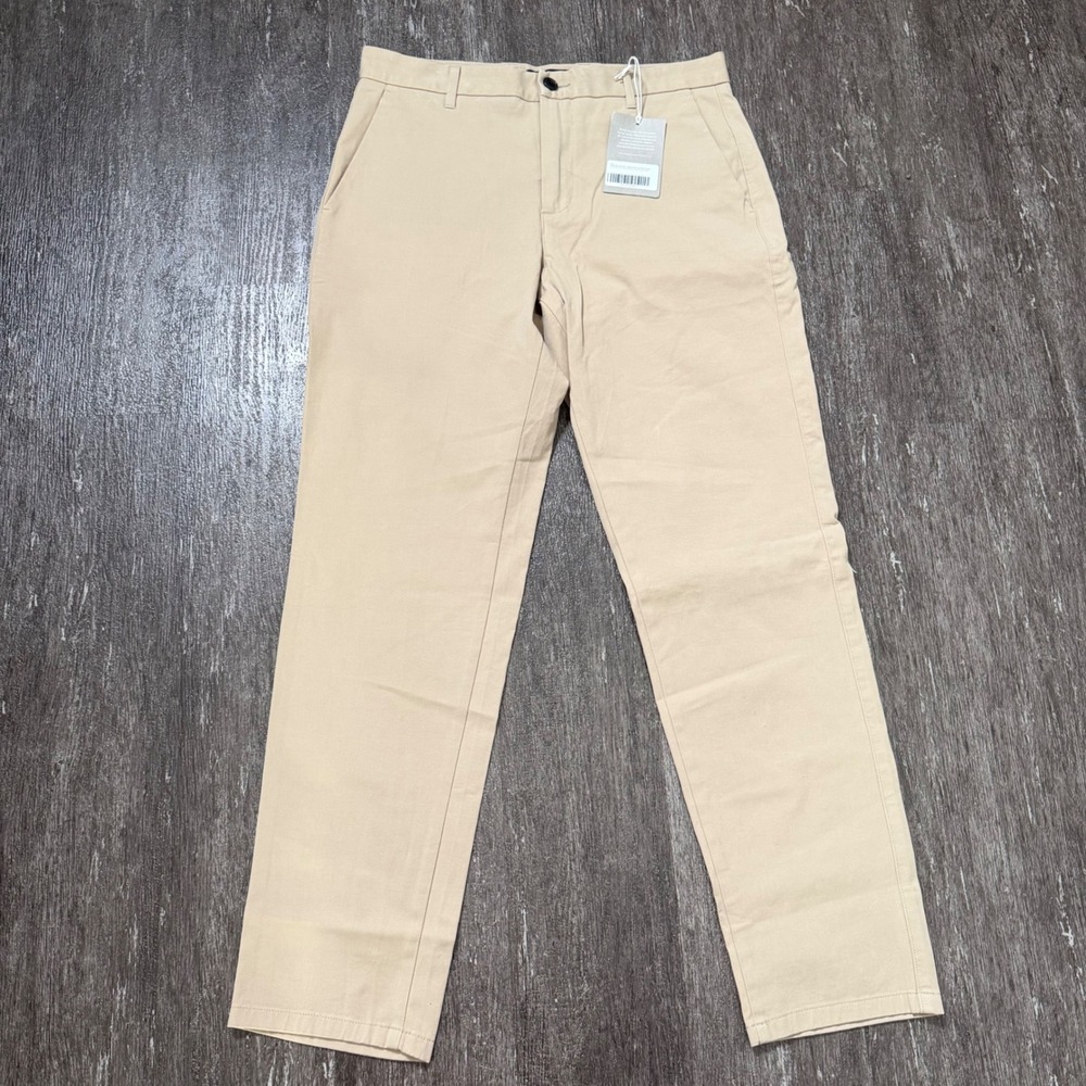 Everlane Performance Chino Men 31x30 Khaki Tan Straight Fit Stretch Cotton Pants